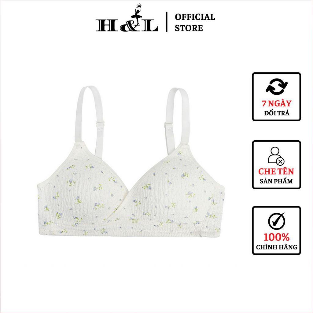 Áo ngực không gọng mút mỏng, chất cotton họa tiết hoa nhí xinh xắn HL BOUTIQUE A561