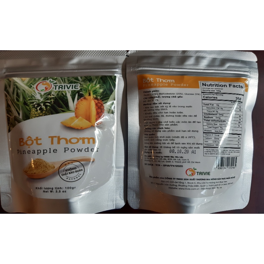 Bột thơm TV gói 100g