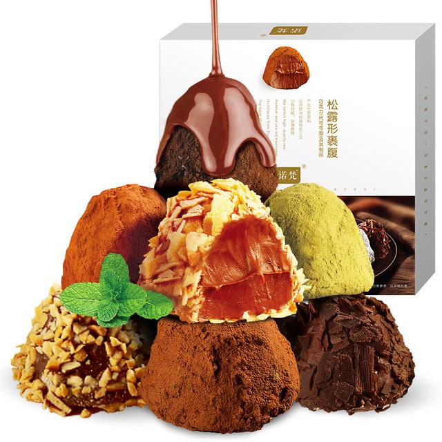 Socola Tươi Truffles Mix 4 Vị Mới - Hộp 400g