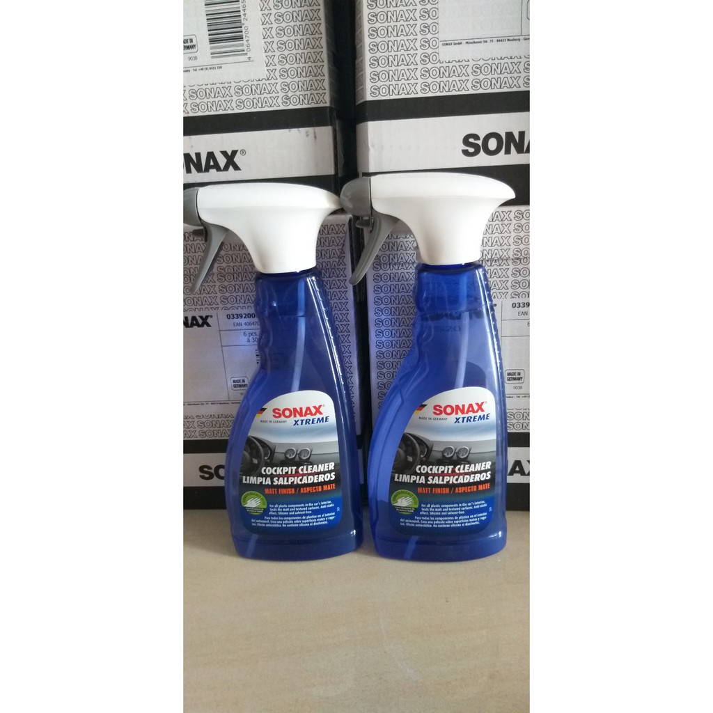 Làm sạch nhẹ và bảo dưỡng nhựa trong xe 500ml (không bóng) - Sonax xtreme cockpit cleaner matt effect