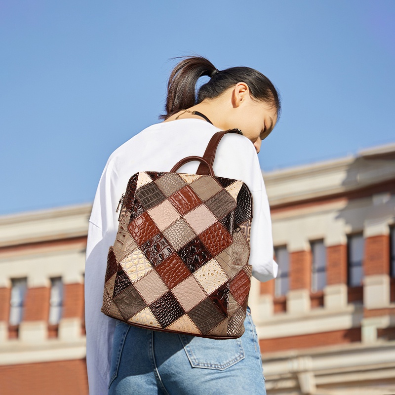 Balo da COBBLER LEGEND đựng laptop 12 inch thời trang du lịch tiện dụng cho nữ