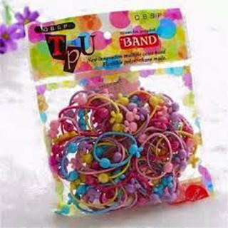 1 túi chun 50 dây buộc tóc cho bé