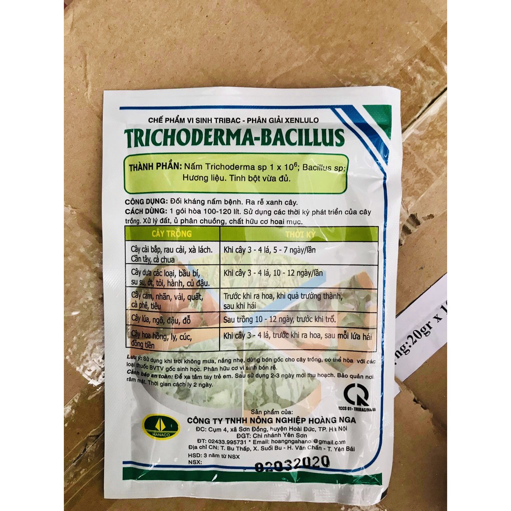 Nấm đối kháng TRICHODERMA-BACILLUS (100g)