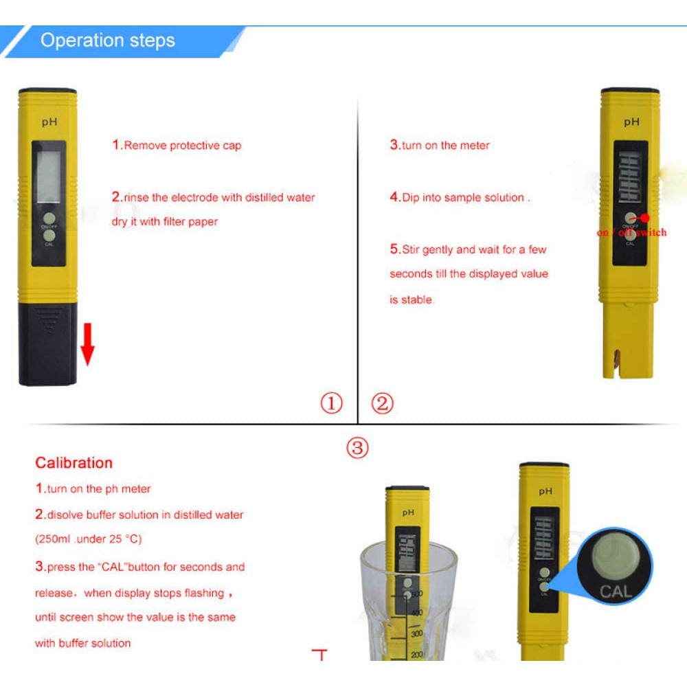 Bút Test PH Của Nước PH-02 - Máy Đo PH Nước Hồ Cá Cảnh