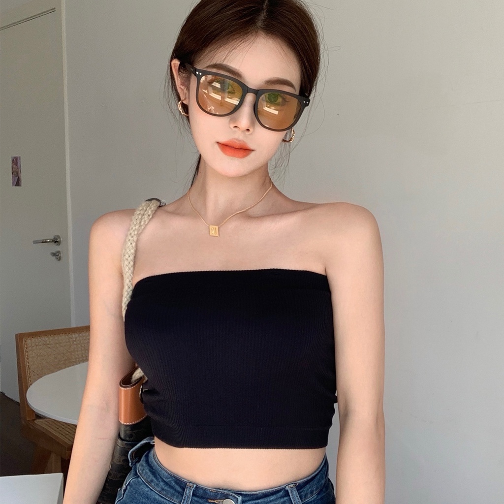 Áo ống cúp ngực FM Style croptop chất thun co dãn 4 chiều ôm dáng tôn body 220307030