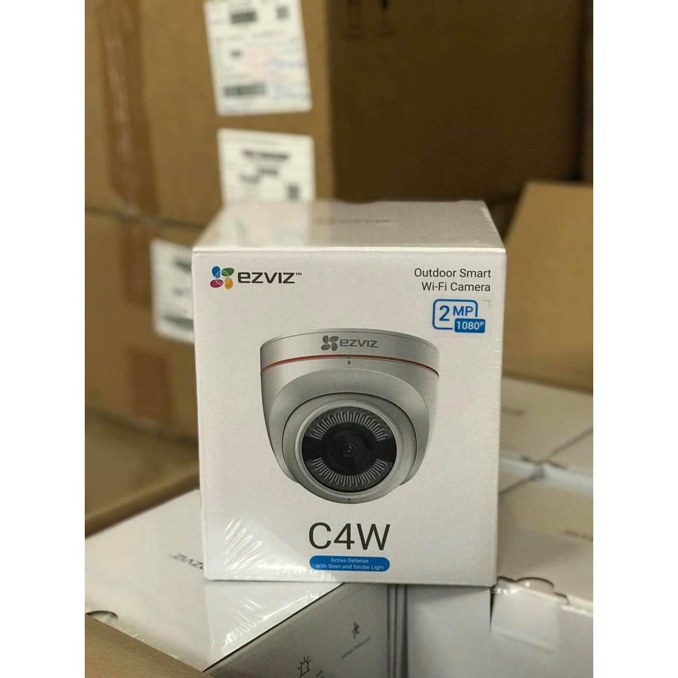 Camera IP WIFI 2M Ngoài Trời Ốp trần bán cầu Trong Nhà EZVIZ C4W C3WN 1080P FULLHD Còi Hú