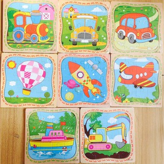 Đồ chơi trí tuệ gỗ an toàn cho trẻ,bộ ghép hình puzzle 16 miếng ghép rèn kỹ năng,tư duy cho bé-Shopmina123