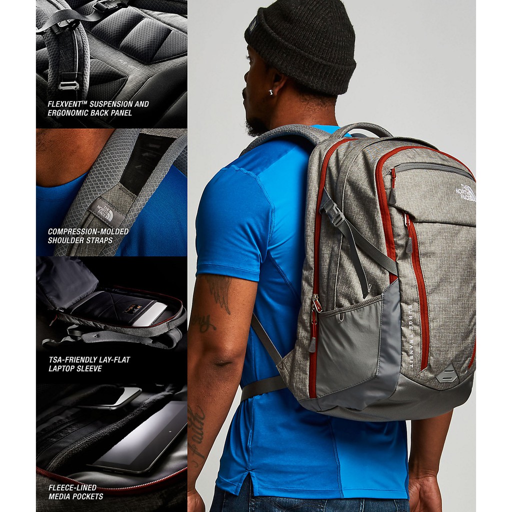 Balo Laptop The North Face Surge Transit 2016 Màu Đen