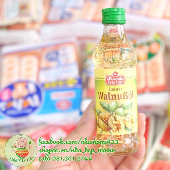 Dầu Óc Chó KUNELLA FEINKOST cho bé (100ml) Đức Date 01/2022 - Nhà Mỡ Mỡ