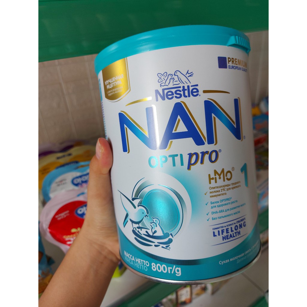 Sữa Bột Nestle NAN NGA OPTIPRO 1-2-3-4 – Hộp 800gram [Date mới 2022]