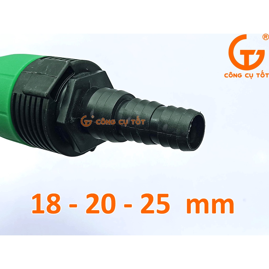 Vòi tưới đa năng 3 chế độ nhựa ABS ren trong 34mm hoặc 27mm Phú Gia W-2021