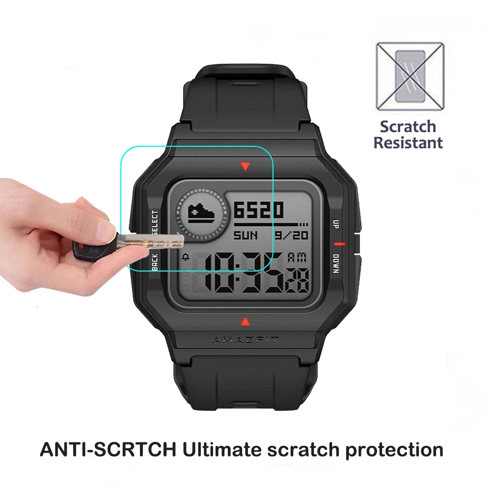 Set 2 Kính Cường Lực 2.5d 9h Hd Cho Đồng Hồ Thông Minh Huami Amazfit Neo Amazfit A2001