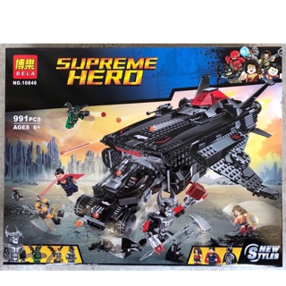 Bela 10846 Đại chiến Siêu nhân Người dơi - Đồ chơi lắp ráp xếp hình thông minh