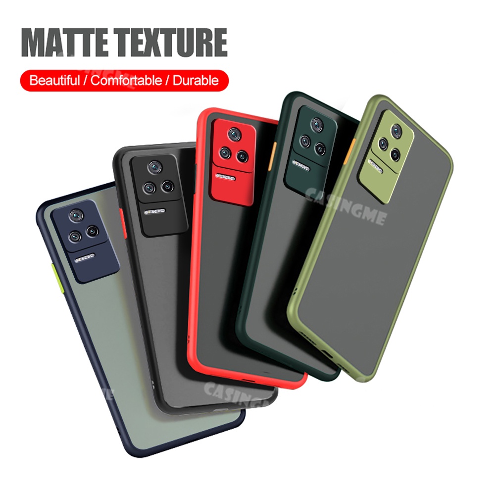 Ốp Điện Thoại PC Cứng Viền TPU Trong Suốt Chống Sốc Cho Xiaomi Poco F4 PocoF4 F3 GT Redmi K40 K40s