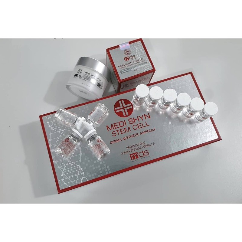 Siêu tế bào gốc phục hồi, dưỡng trắng và trẻ hoá làn da Medi Shyn Stem Cell Derma Aesthetic Ampoule
