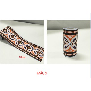 10CM X 10CM Len dán viền tường - trang trí chân tường HOA VĂN CỔ MẪU 5 FBT018