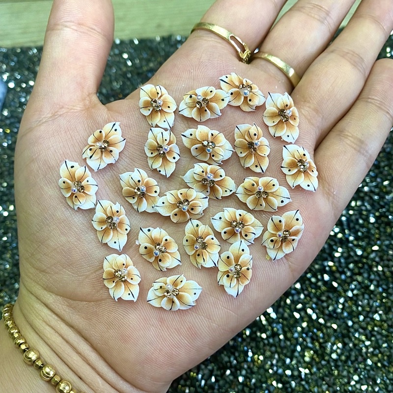 Hoa bột nail hoa tay mẫu mới