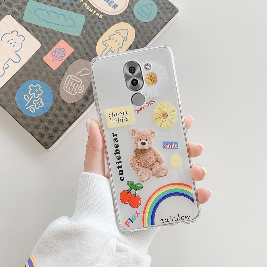 Ốp điện thoại TPU silicone dẻo in họa tiết đáng yêu dành cho HUAWEI HONOR 6X/ GR5 201