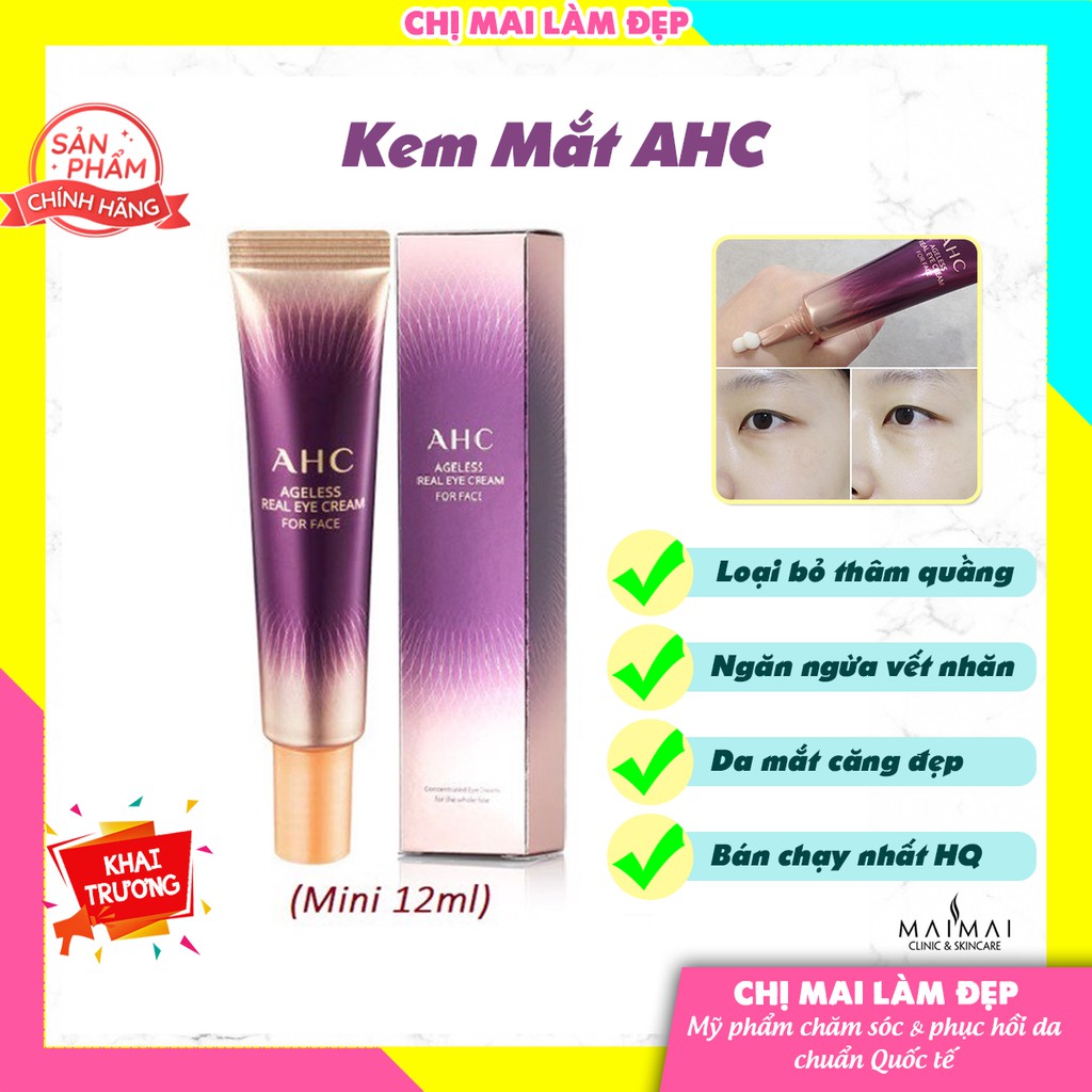 Kem Mắt A H C Ageless Real Eye Cream For Face 12ml Hàn Quốc
