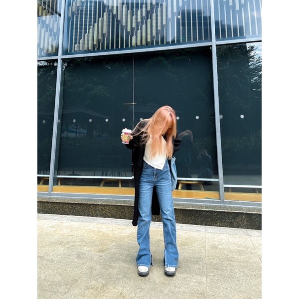 Split Jeans - Quần jean suông xẻ lai - Remmus.vn