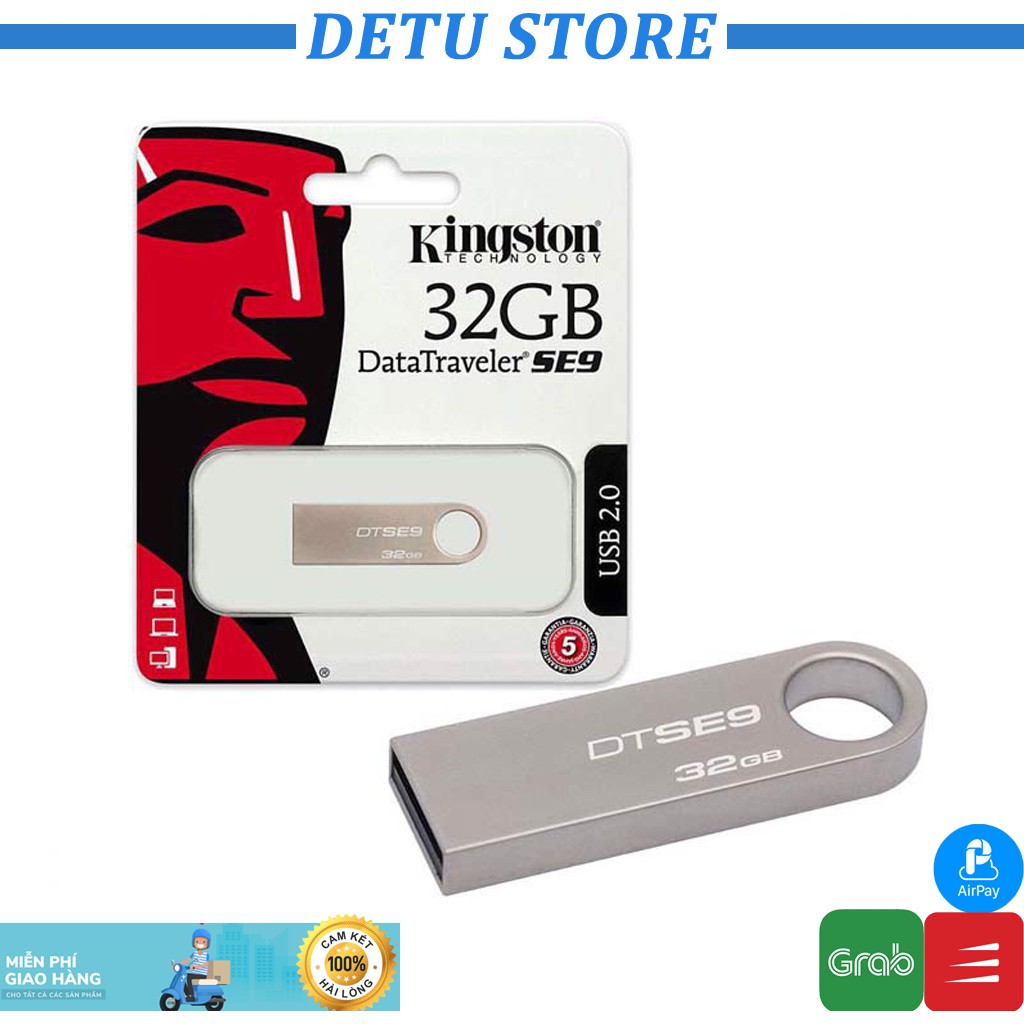 USB Kingston 64Gb/32Gb/16Gb/8Gb/4Gb/2Gb SE9 - Nhỏ gọn Hiện đại - Dung lượng lớn - Chính hãng