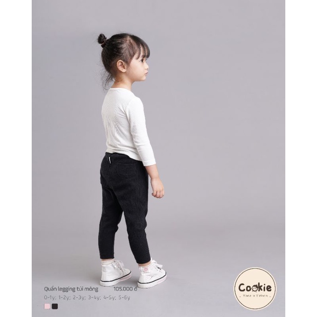 Cookie - Quần legging túi mông cho bé trai, bé gái từ 1 tuổi đến 6 tuổi