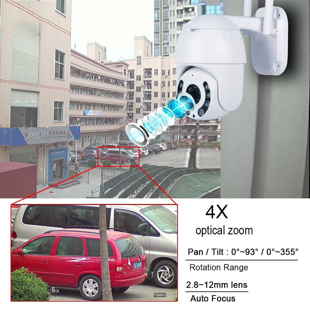 [Kèm thẻ nhớ 32GB] Camera Wifi Full HD sắc nét, zoom quang 4X. Sử dụng phần mềm P6Slite | BigBuy360 - bigbuy360.vn
