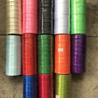 1 lốc ruy băng lụa trơn màu