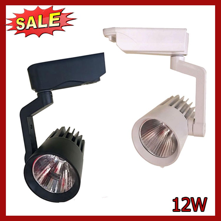 Đèn led rọi ray shop vỏ trắng/đen chip COB- Asia Lighting ánh sáng đổi 3 màu cao cấp