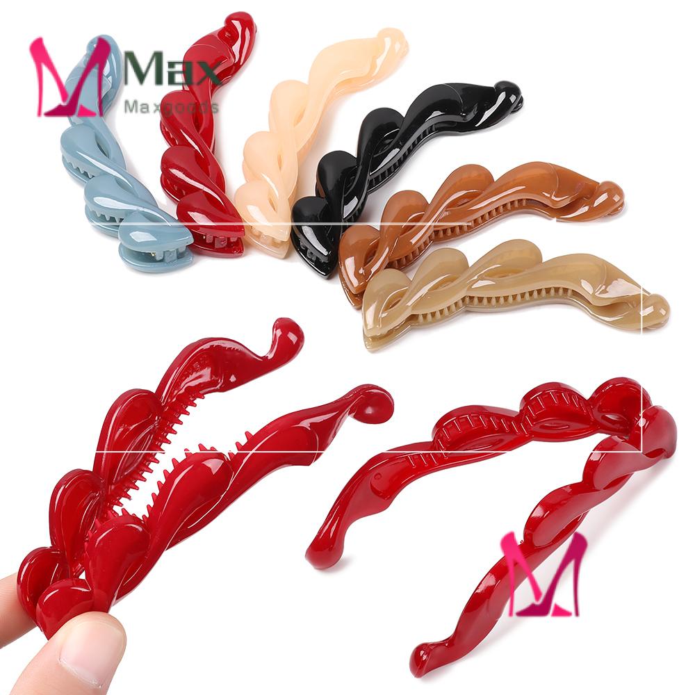 Kẹp tóc càng cua bằng acrylic chống trượt nhiều màu sắc dành cho nữ