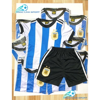 Bộ Thể Thao Áo Đấu Đội Tuyển Quốc Gia Messi ARGENTINA mới nhất vải thun lạnh loại 1