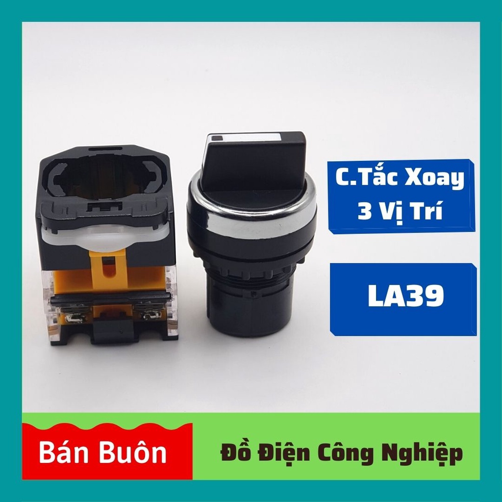Công tắc xoay 3 vị trí, công tắc đảo chiều LA39 LA38