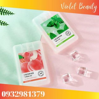 Xịt thơm miệng vị đào/bạc hà thơm mát