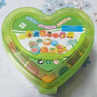 Xâu hạt gỗ hộp trái tim