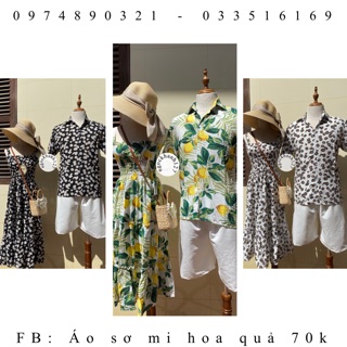 Set Đồ Đôi Hoa Quả Set Couple Đi Biển Set Đồ Đôi Set Gia Đình