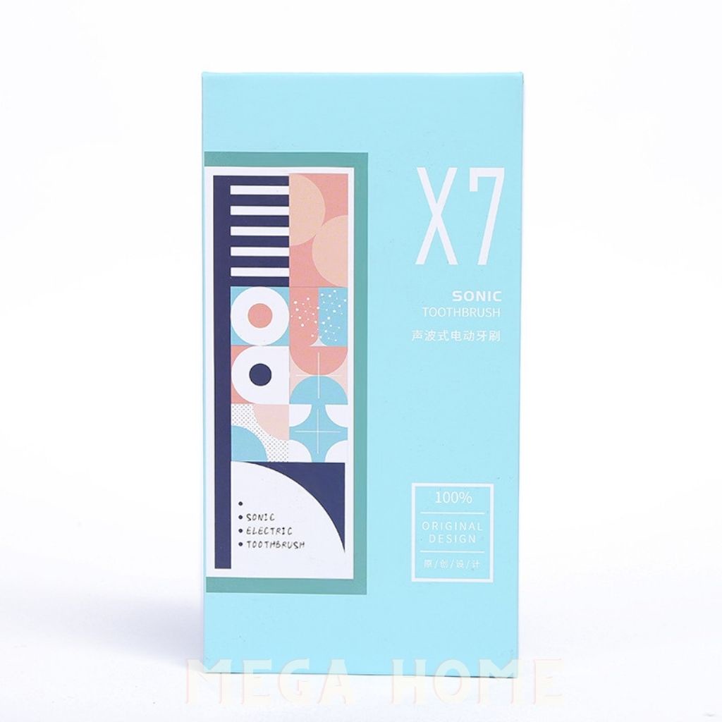 [Combo] Bàn chải điện sonic x7 và giá đỡ bàn chải, bàn chải đánh răng điện 6 chế độ - X7G