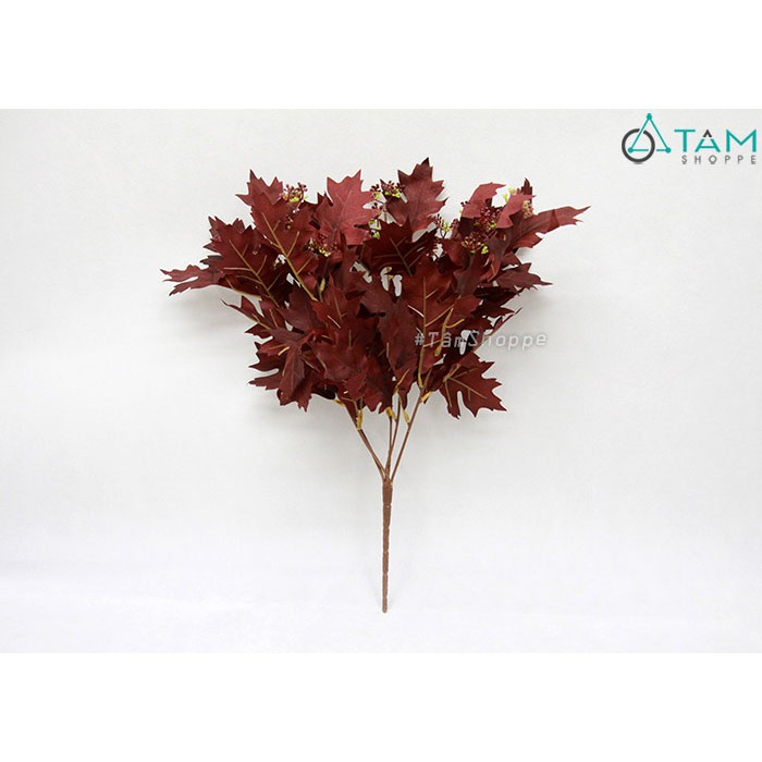 Cành lá giả gỗ sồi đơn sắc D47cm F-CHG-105