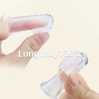 Set 4 Bàn chải vệ sinh tưa lưỡi silicon
