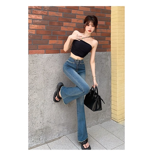 QUẦN JEANS NỮ ỐNG LOE ULZZANG
