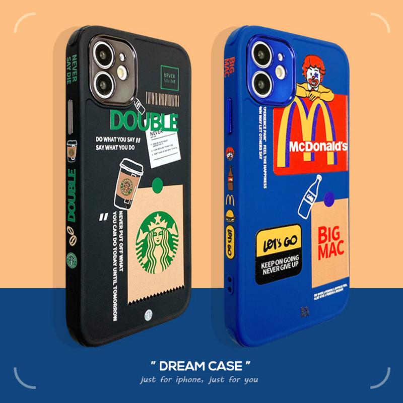 STARBUCKS MCDONALDS ốp lưng Thời Trang Dành Cho Iphone 12 11 Pro Max X Xs Max Xr 8 7 Plus Se