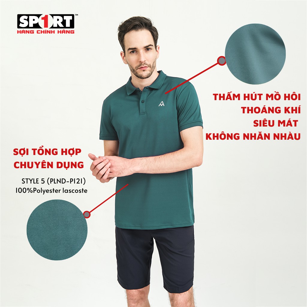 Áo Polo Nam Hàng Hiệu Cổ Bẻ Form Rộng AM SPORT1 Ngắn Tay Cao Cấp MP121