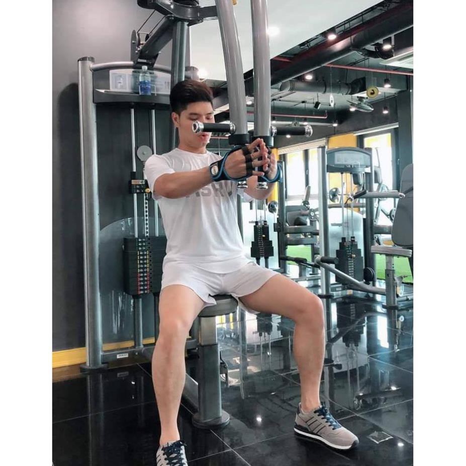 Bộ đồ tập gym nam ASRV thun lạnh co giãn 4C,quần áo gym nam đẹp(video review) ་