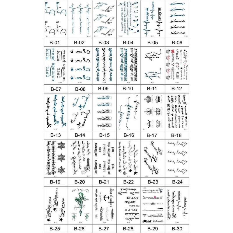 [Hàng mới về] Tấm sticker dán hình xăm tạm thời họa tiết hoạt hình 3d chống thấm nước cho nam và nữ