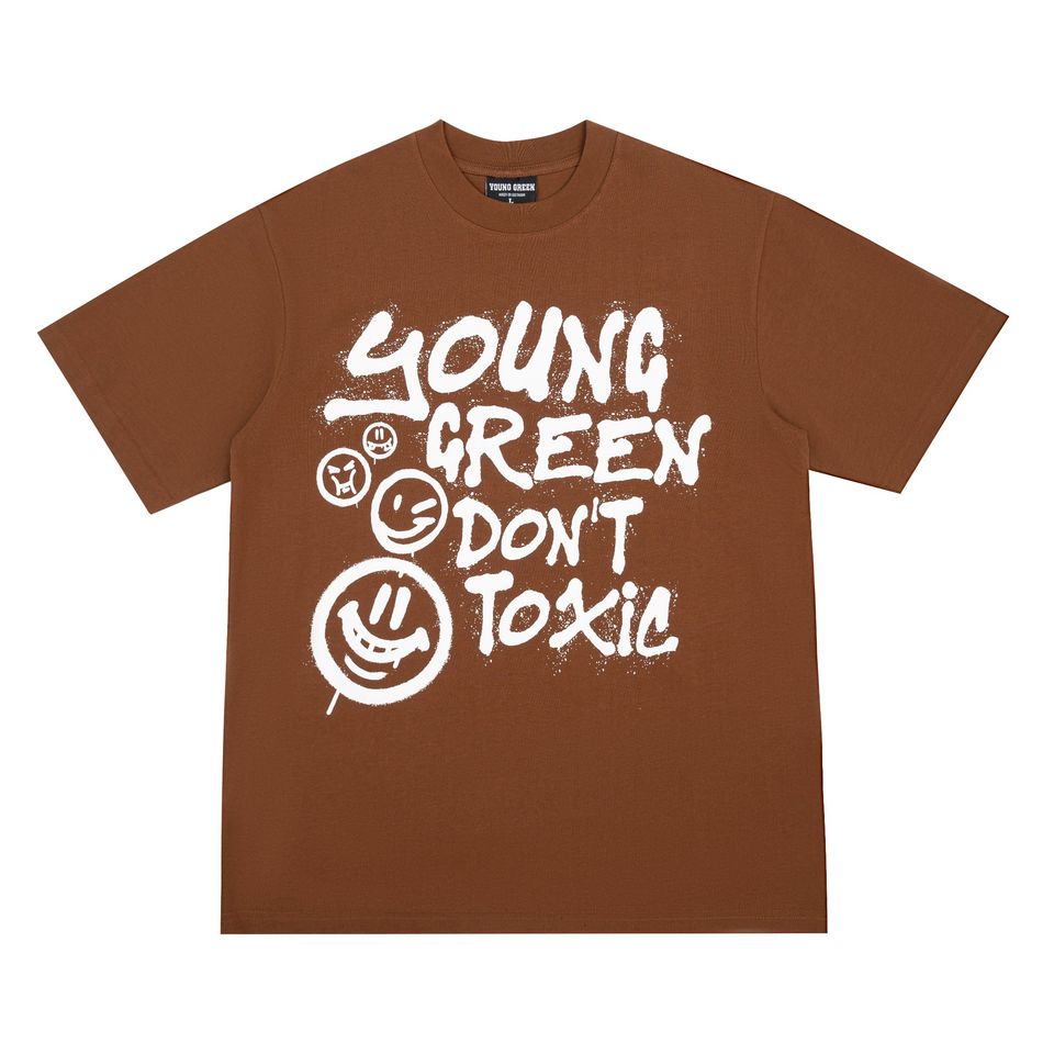 Áo Thun Young Green Don't Toxic - Chất liệu 100% thun cotton vải 250gsm