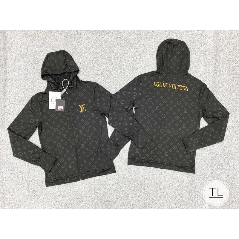 Áo khoác nắng Lv vân chìm thêu logo cực đẹp 2021 - Áo chống nắng Lv