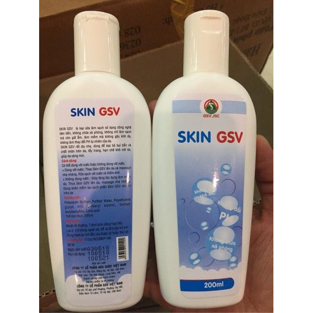 SỮA TẮM RỬA MẶT SKIN GSV 200ML-MP