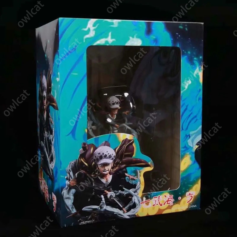 One Piece Model LAW Figure  Seven Warlords of the Sea One Piece Cartoon PVC GK Packed in Box Scene Rejuvenation Doctor Wanokuni Heart Pirates