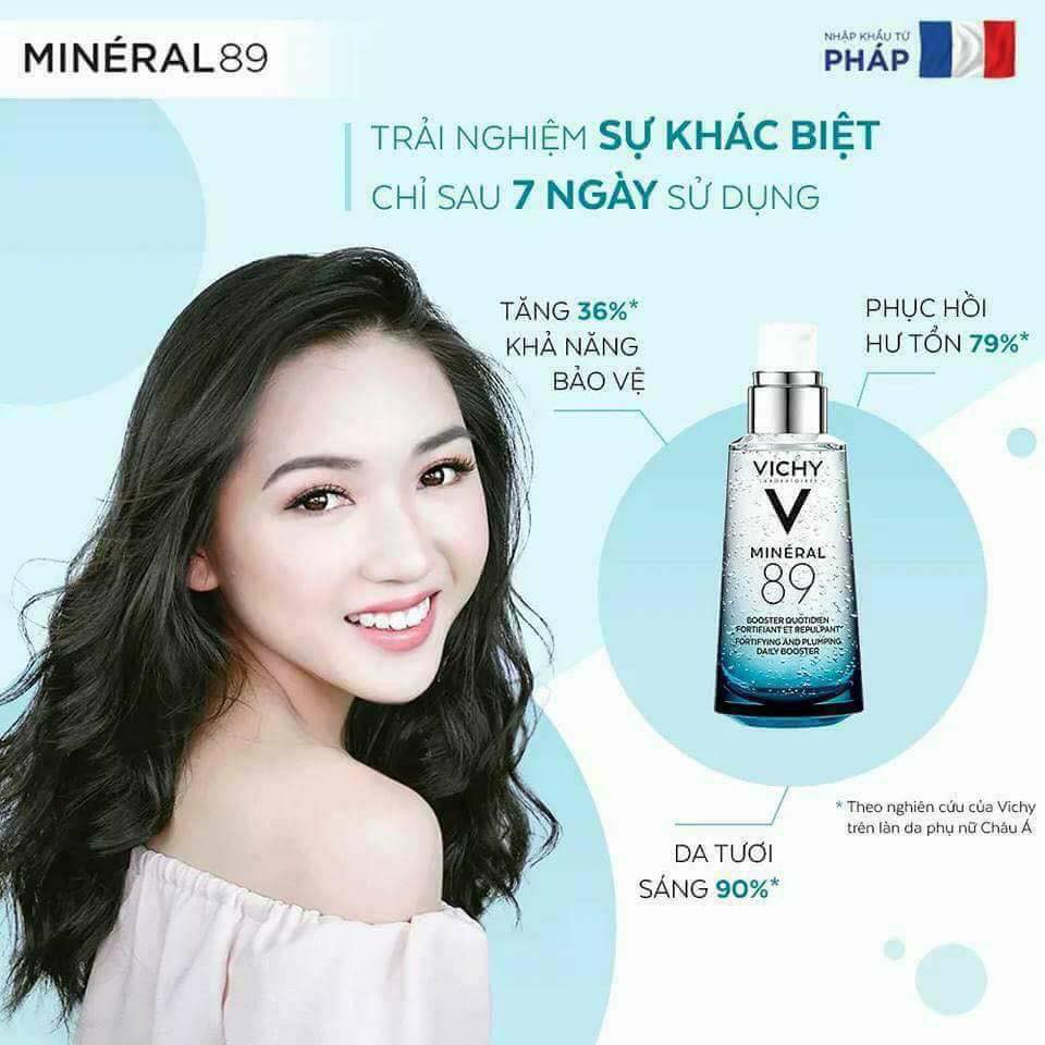 [Hàng Pháp] Serum cấp ẩm Vichy Minéral 89 Đủ bill