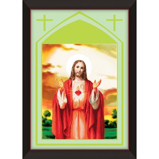 Tranh gắn đá Heart of Jesus