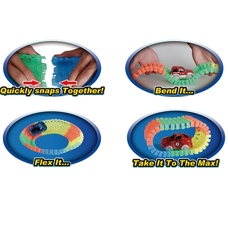 Bộ đồ chơi xe oto đua chạy tự động lắp ráp đường ray cho bé 820 quà tặng cho bé trẻ em